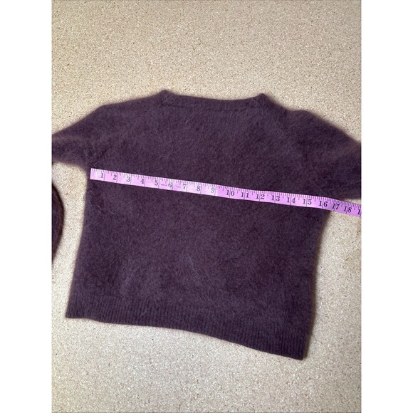 FRAY I.D Sweater Brown One Size 100% Asiatic Raccoon Hair F1 - Picture 6 of 7